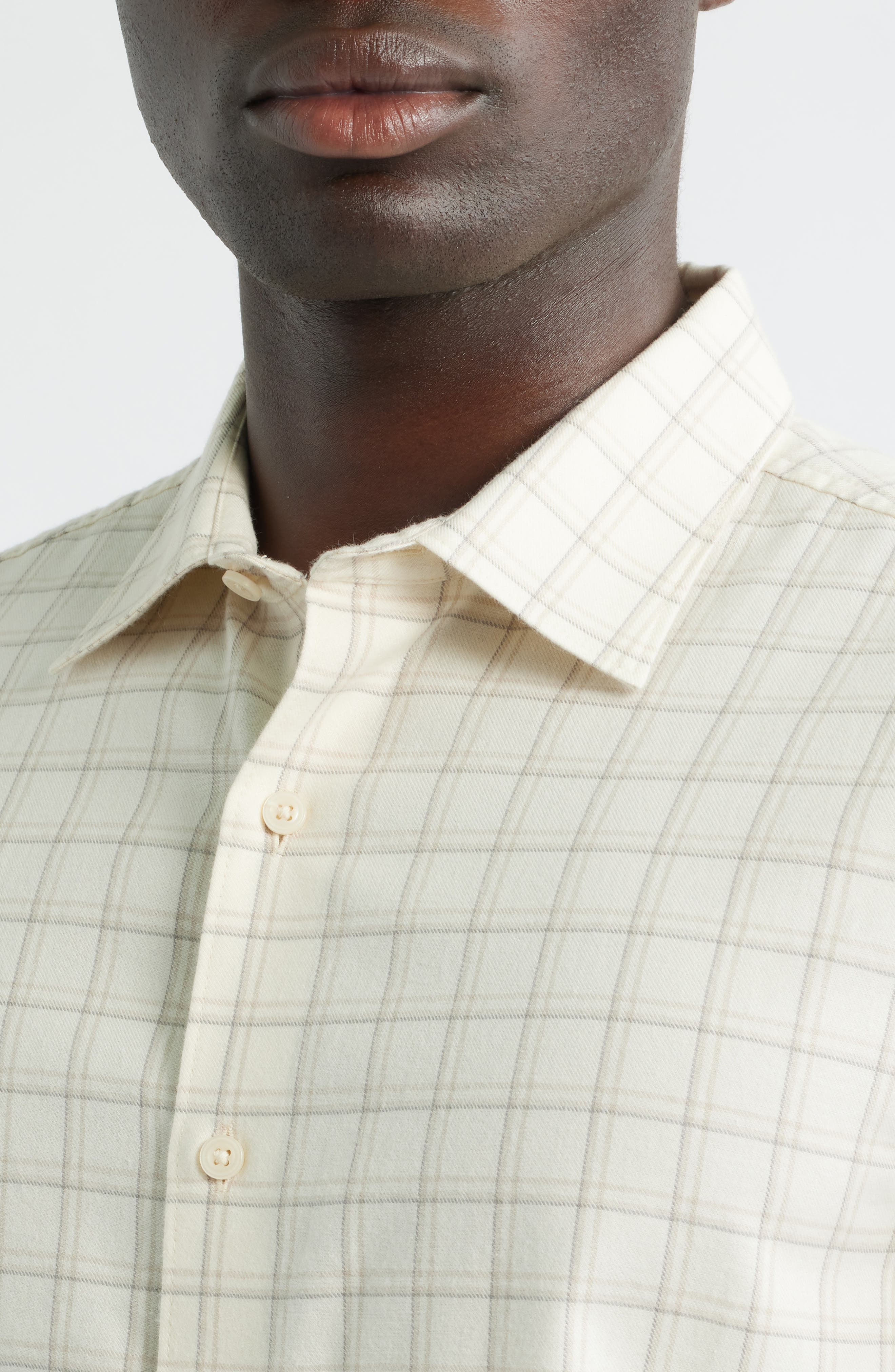 Plaid Cotton & Cashmere Shirt - image 2