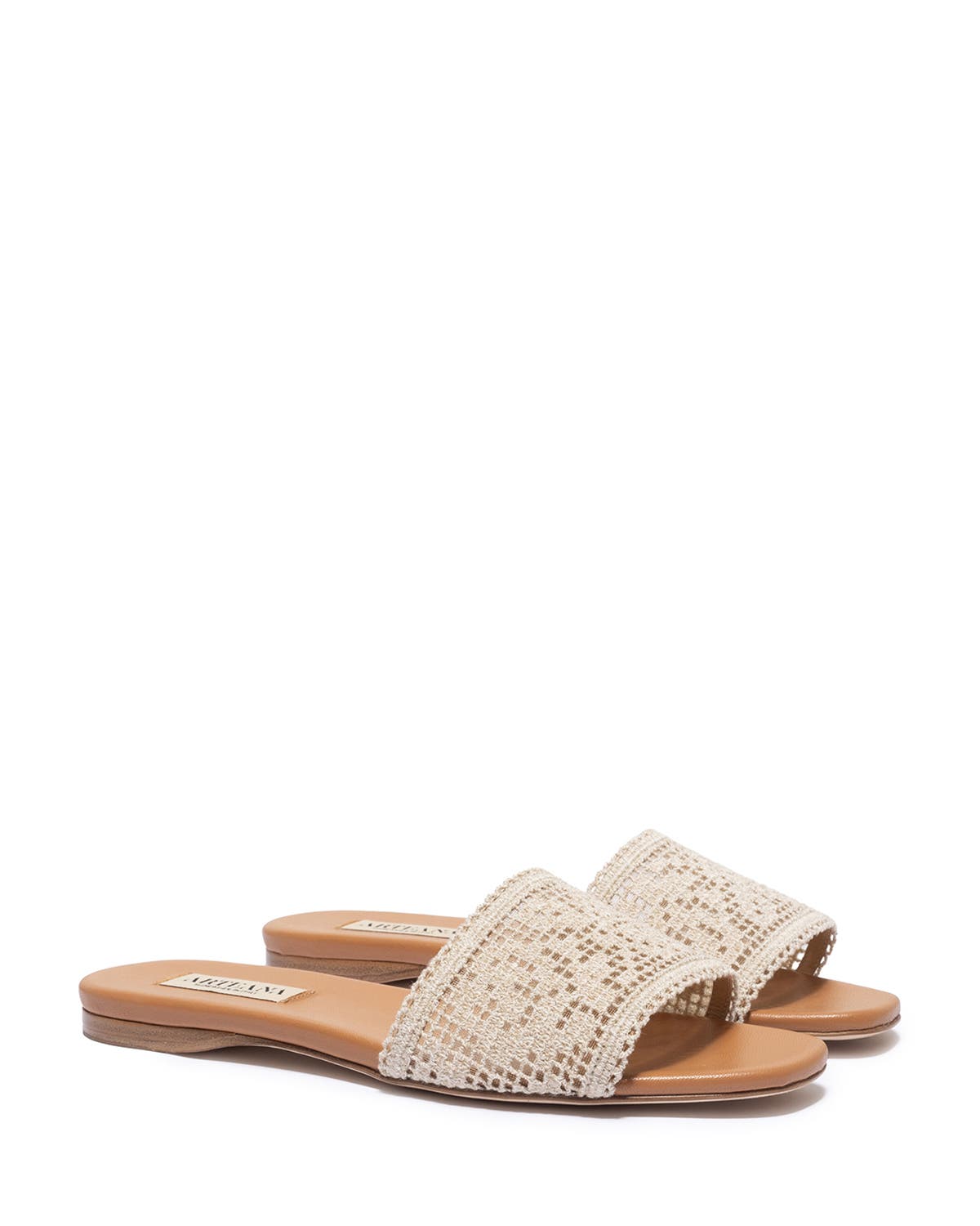 Clio Flat Slide, Alternate, color, Natural