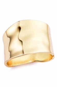 Adornia Hammered Bangle Bracelet