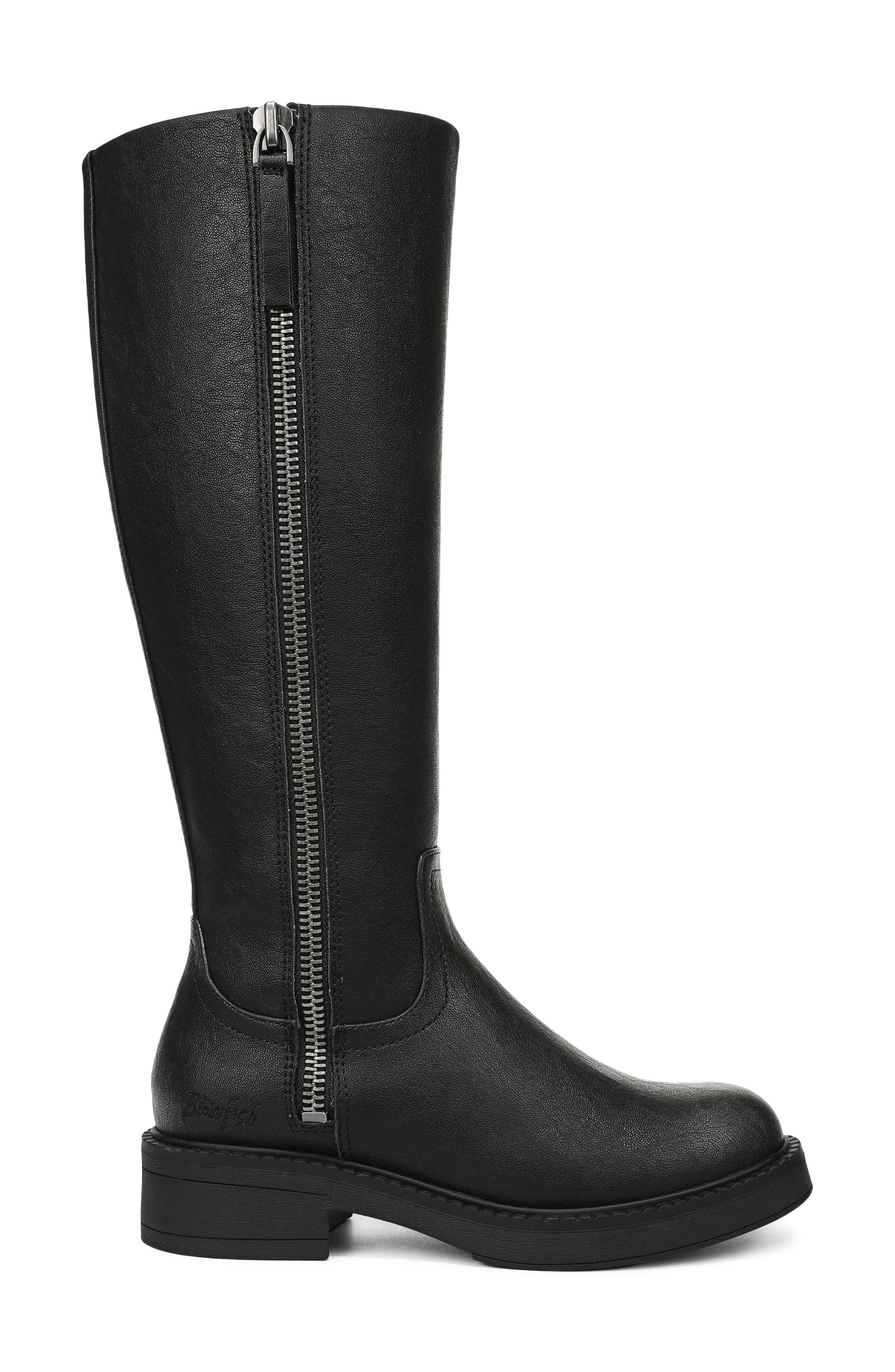 Venice Knee High Boot, Alternate, color, BLACK FAUX LEATHER