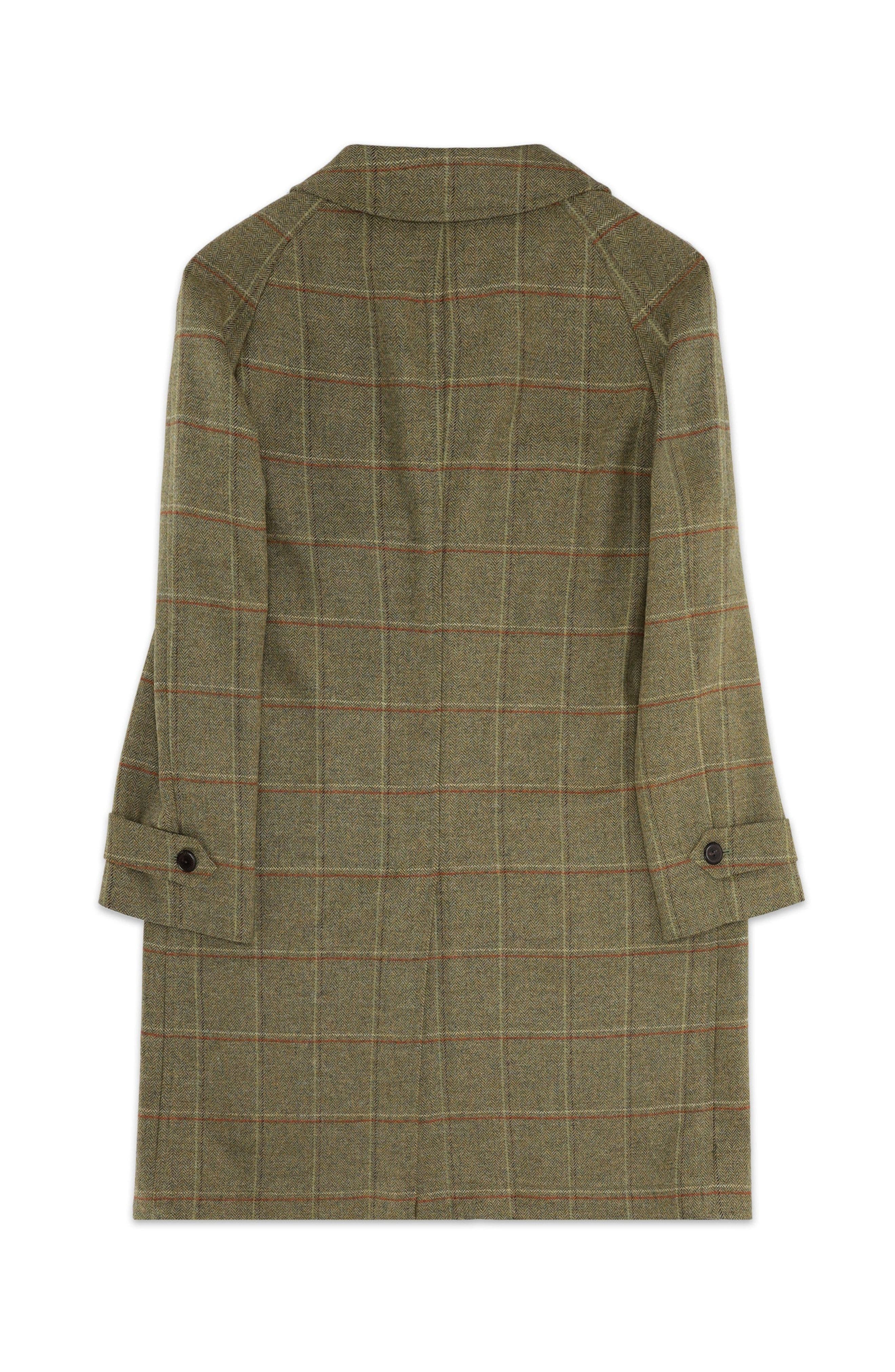 Classic Plaid Wool Coat - image 2