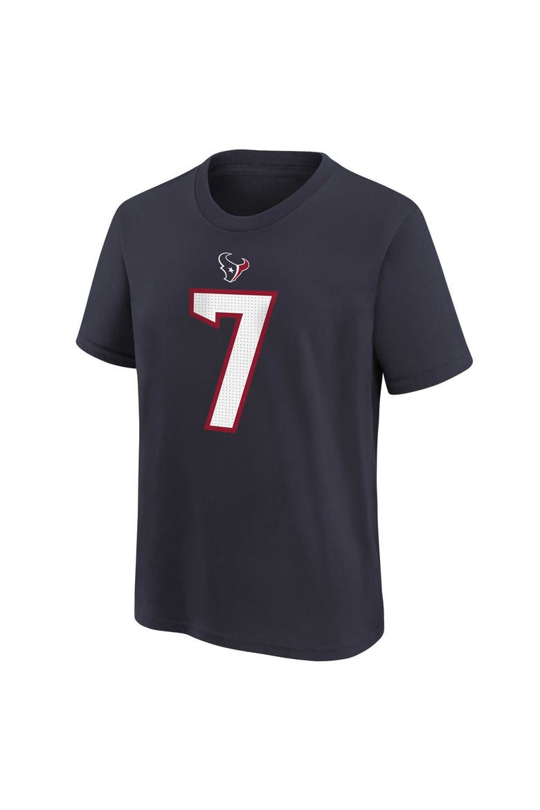 Preschool Nike C.J. Stroud Navy Houston Texans Player Name & Number T-Shirt, Alternate, color, Navy