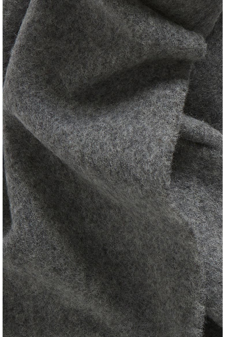 Canada Wool Fringe Scarf, Alternate, color, GREY MELANGE