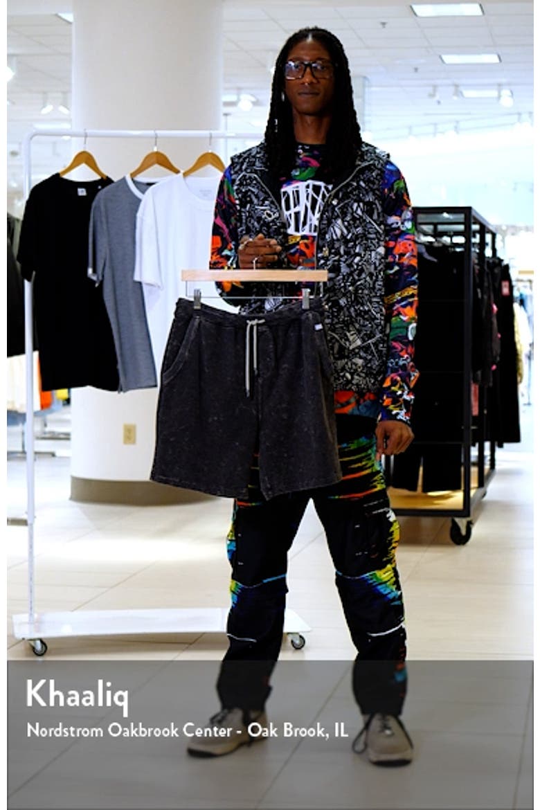 Acid Wash Fleece Sweat Shorts video