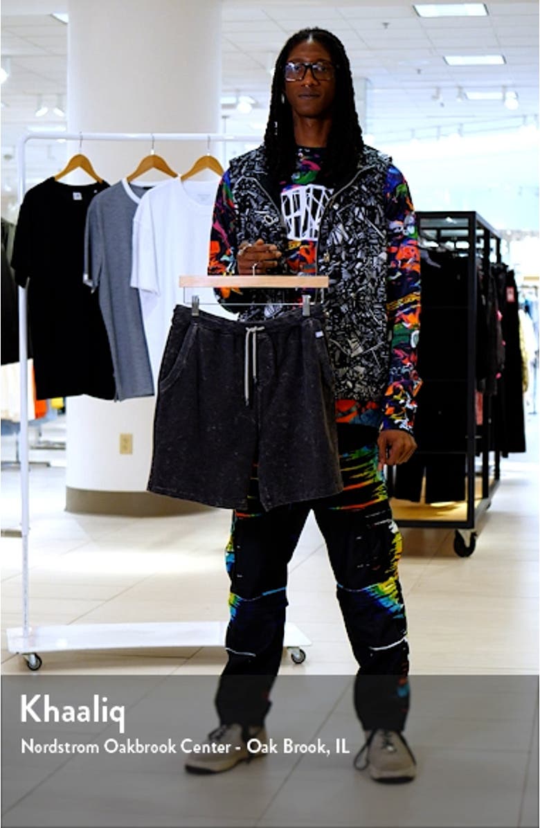 Acid Wash Fleece Sweat Shorts, sales video thumbnail