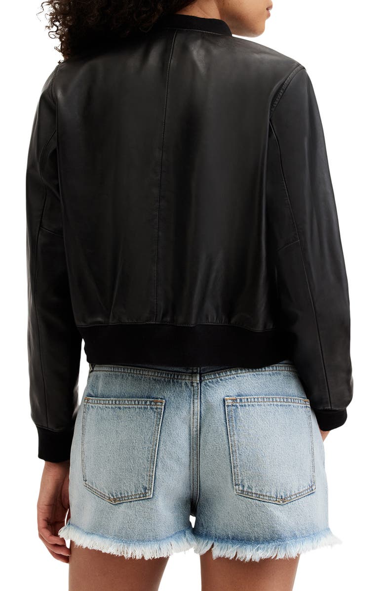 Orten Leather Bomber Jacket