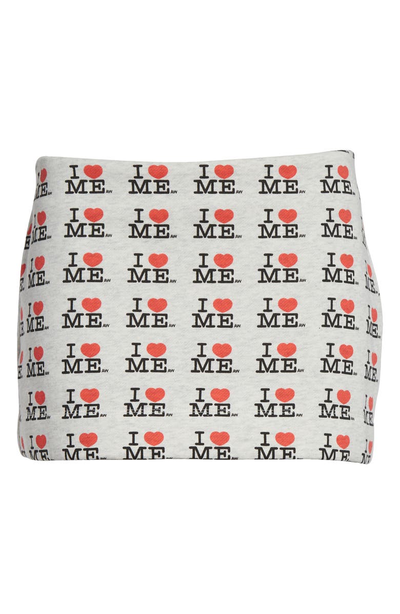 Ashley Williams I Heart Me Fleece Miniskirt, Alternate, color, 