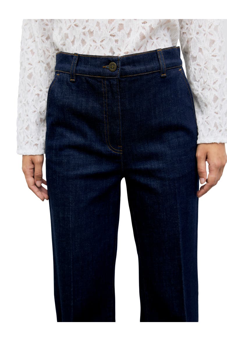 Ivy Mid Rise Wide Leg Trousers, Alternate, color, Jeans