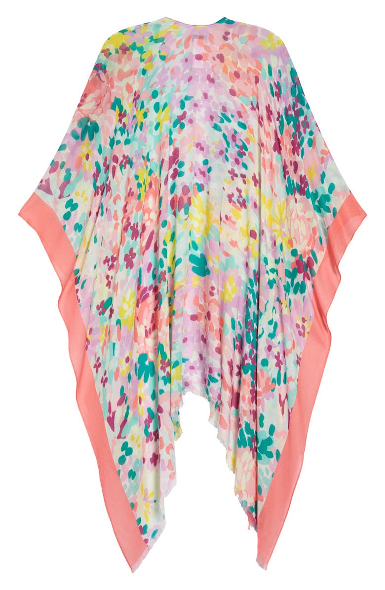 Kate Spade New York kate spade new painted petals ruana, Alternate, color, 