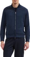 Bugatchi Full Zip Mock Neck Hoodie