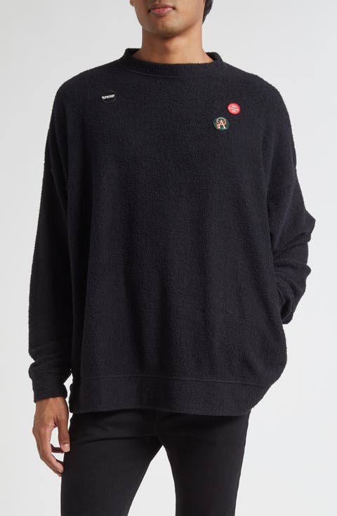 Embroidered Patch Sweatshirt