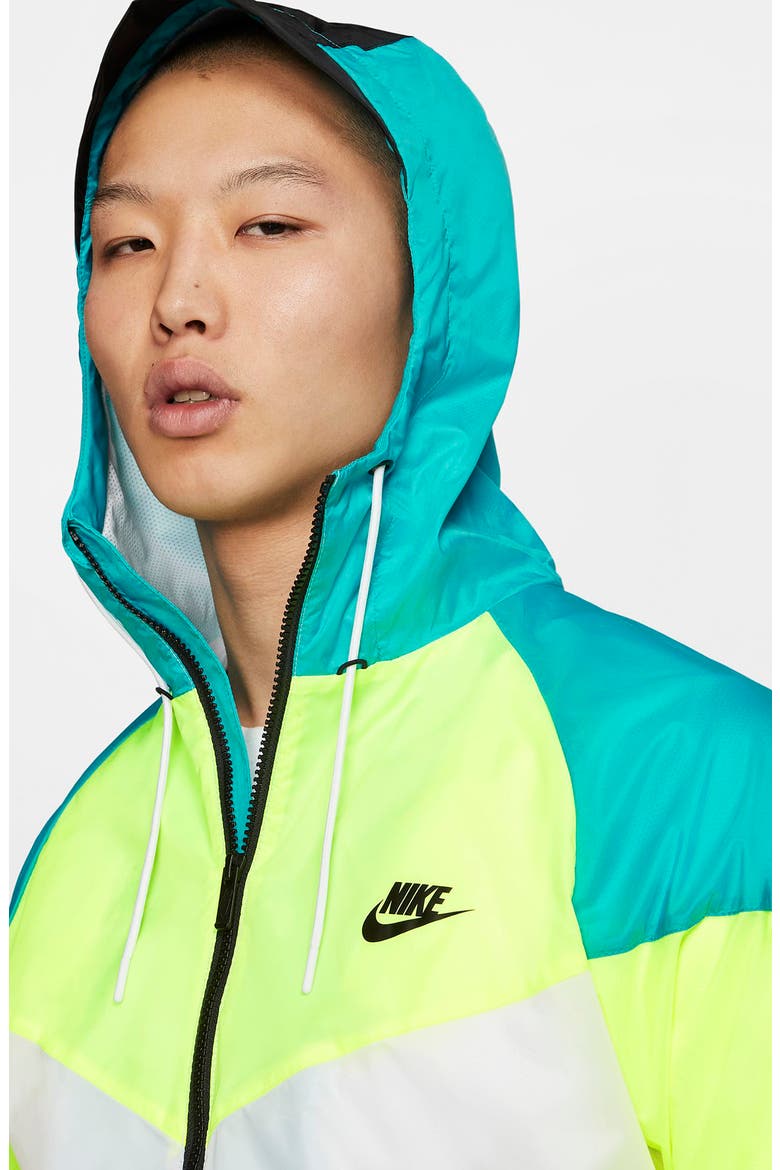 Color Hooks Windrunner Jacket, Alternate, color, VOLT/ WHITE/ TEAL NEBULA