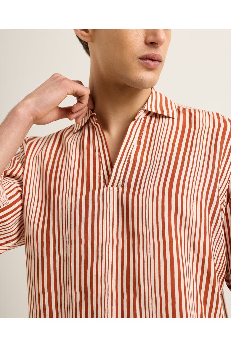 Ridley Relaxed-Fit Shirt, Alternate, color, SUMMER RED/WHITE