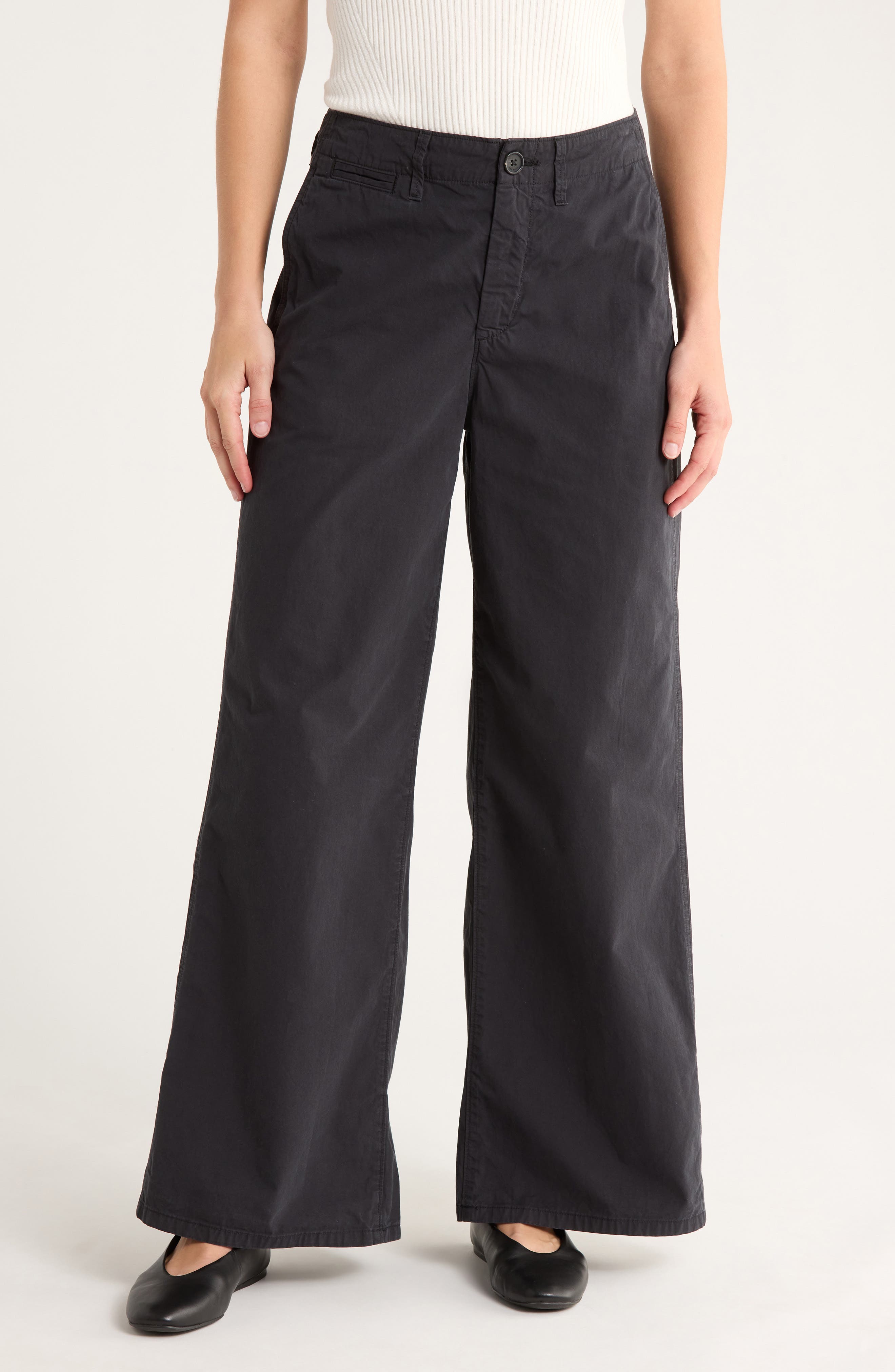 rag & bone Evie High Waist Wide Leg Pants