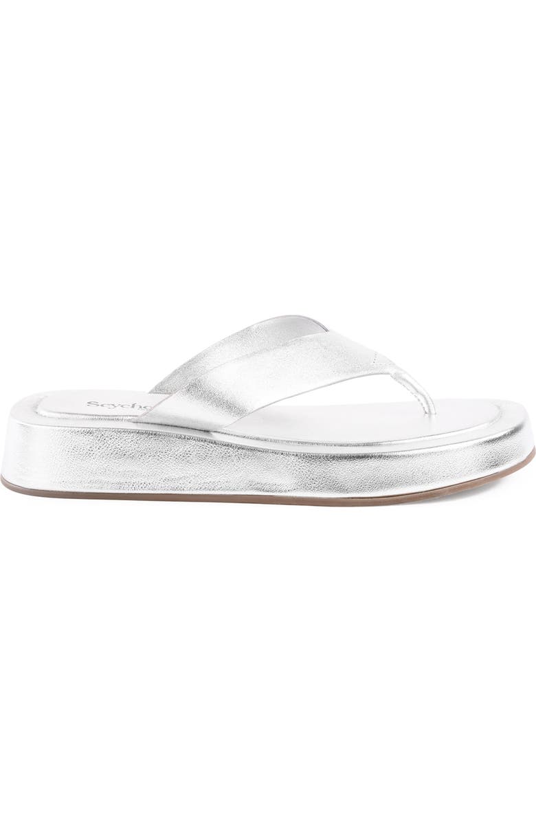 Seychelles Nautical Flip Flop, Alternate, color, Silver