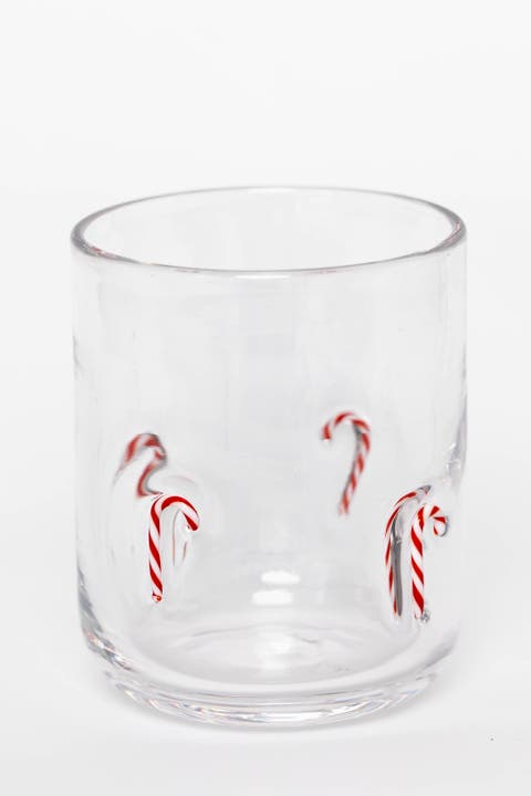 Candy Cane Icon Glass, Set of 4
