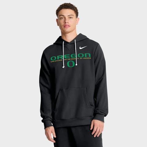 Men's Nike Black Oregon Ducks 2025 Sideline Standard Issue Dri-FIT Hoodie