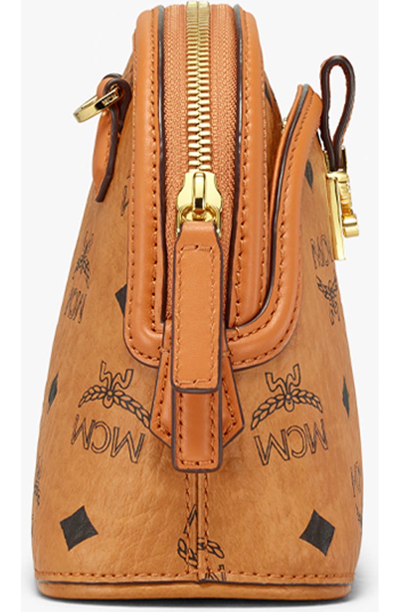 MCM Mini Anna Visetos Canvas Crossbody Bag, Alternate, color,