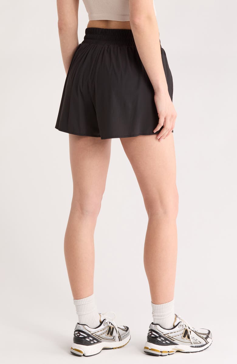 Z by Zella Open Matchpoint Shorts, Alternate, color, Black
