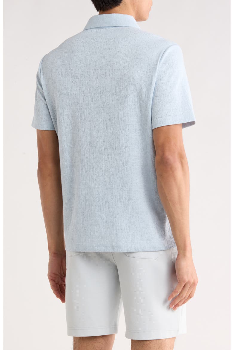 Leif Cotton Blend Polo, Alternate, color, BLUE HAZE