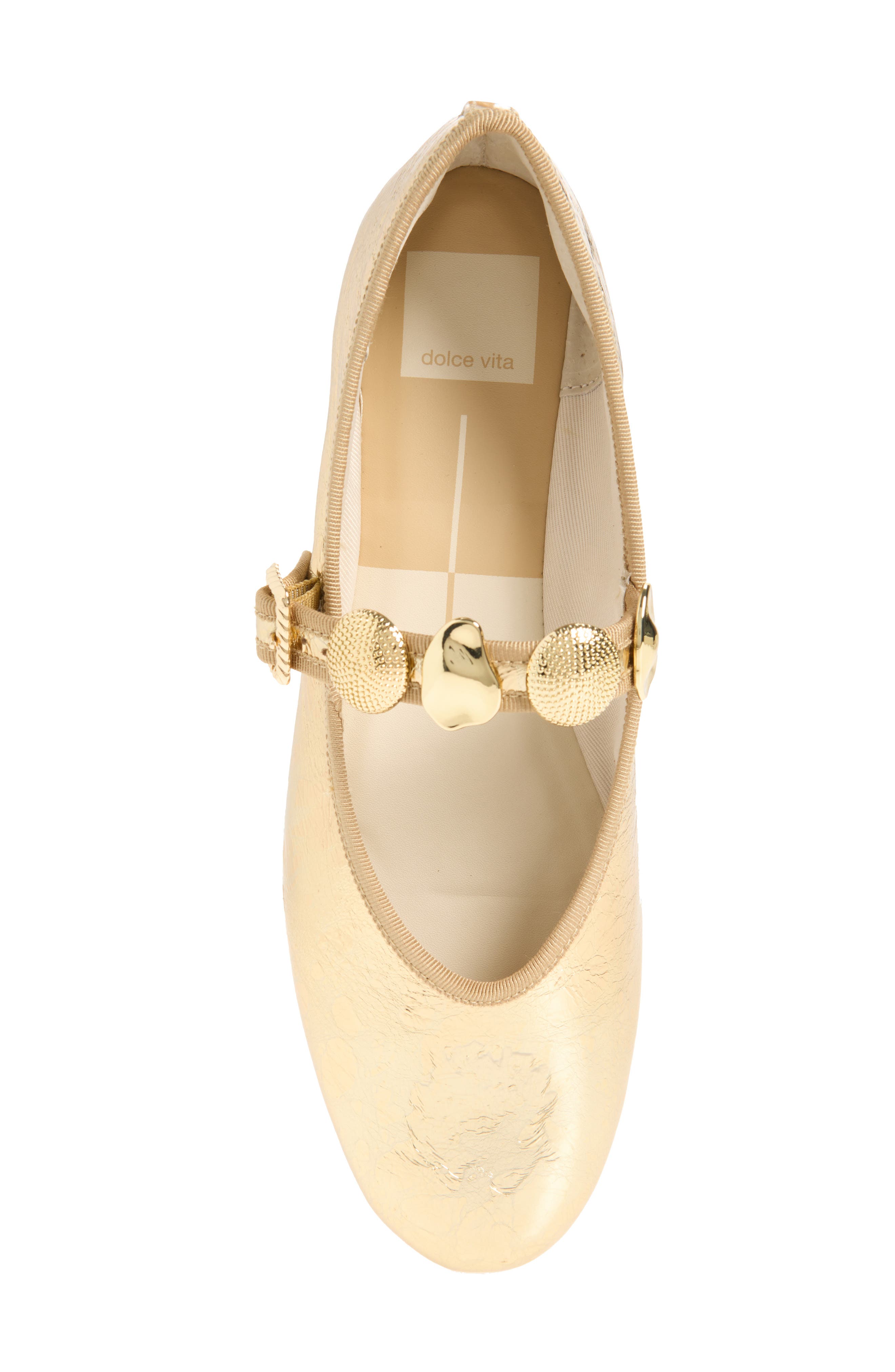 Dolce Vita Relan Mary Jane Ballet Flat, Alternate, color, Gold
