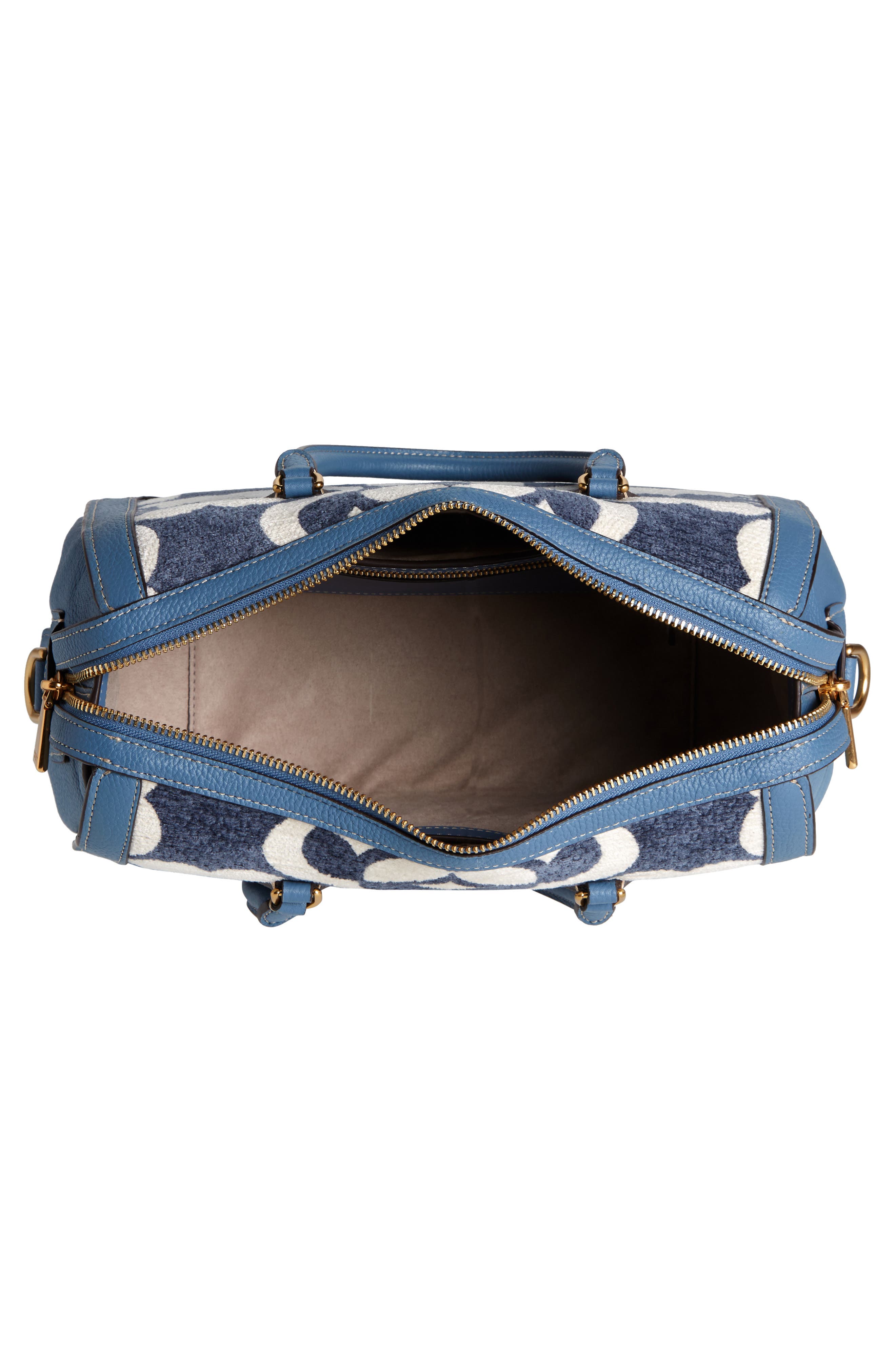 Kate Spade New York tapestry & leather medium satchel, Alternate, color, 