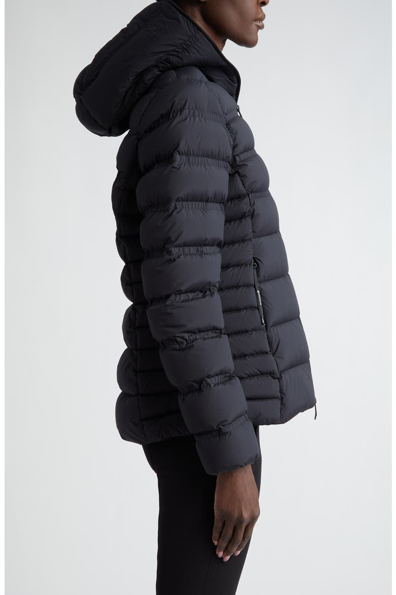 Alete Hooded Down Puffer Jacket, Alternate, color, BLACK