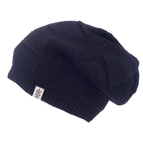 Hand Loom Checkered Slouch