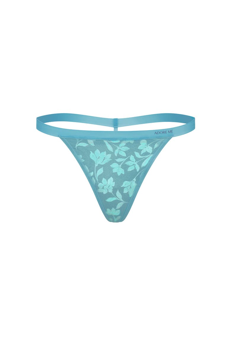 Elisa G-String Panties, Alternate, color, Floral blue