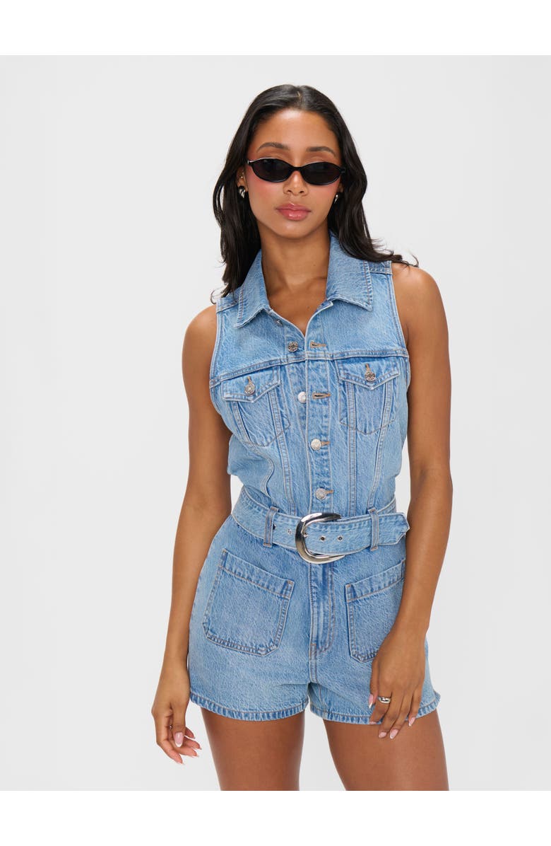 Show Me Your Mumu Rancho Mirage Romper, Main, color, Hailstorm