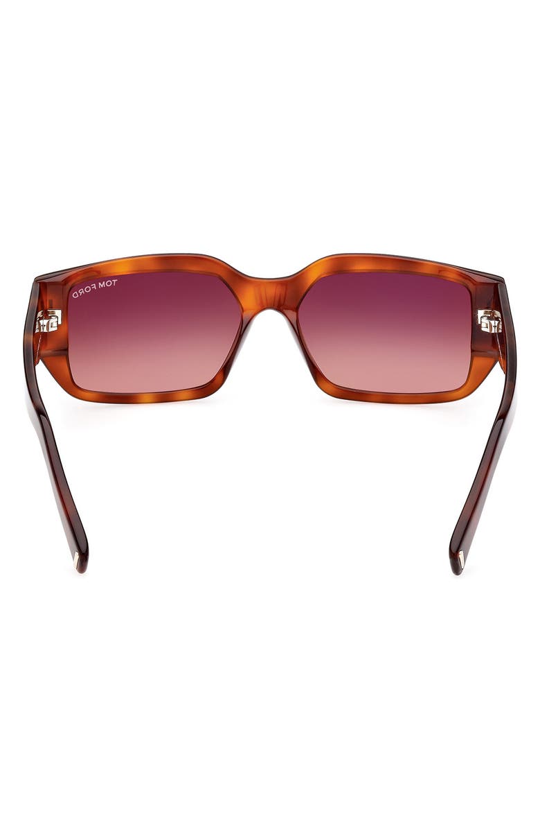 TOM FORD 56mm Square Sunglasses, Alternate, color, 