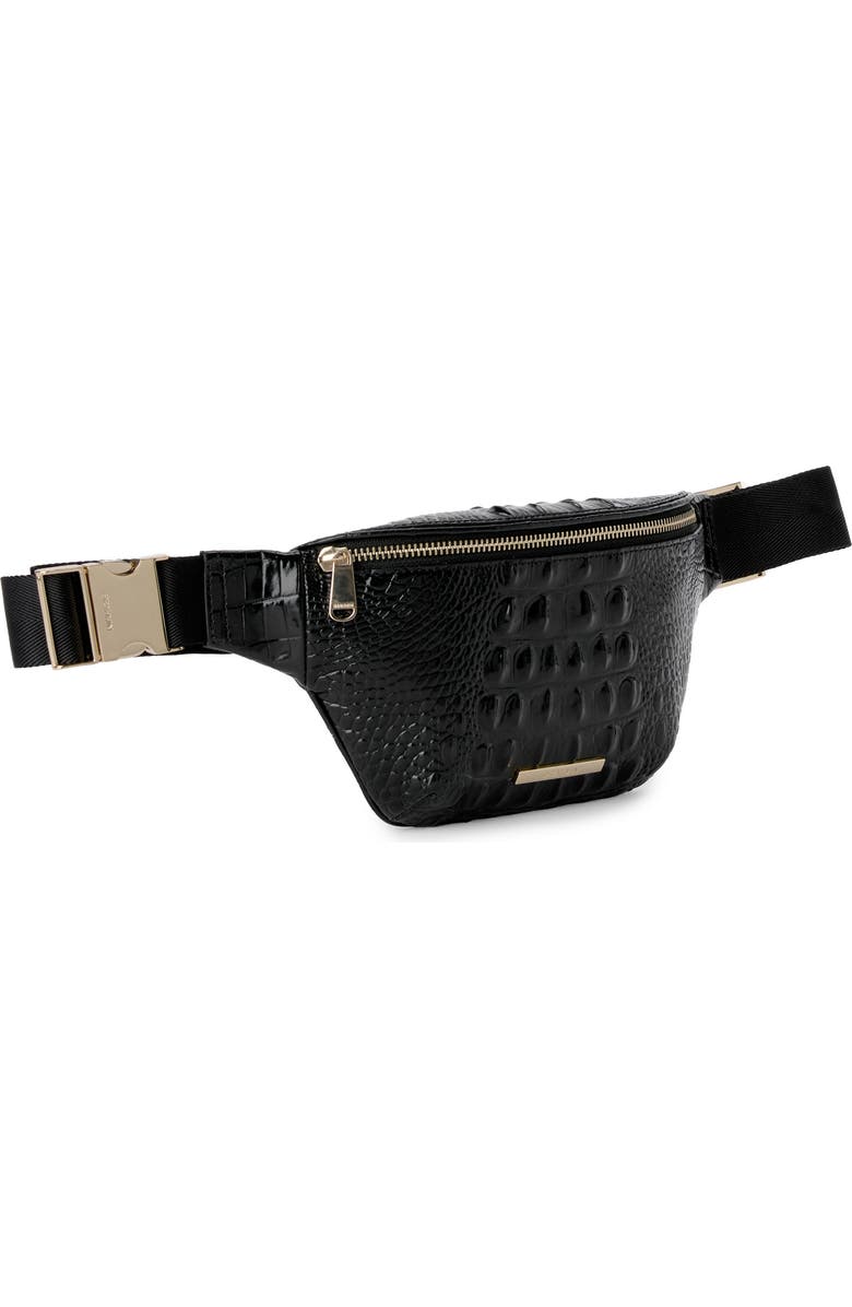 Brahmin Hollis Croc Embossed Leather Sling Bag, Alternate, color,