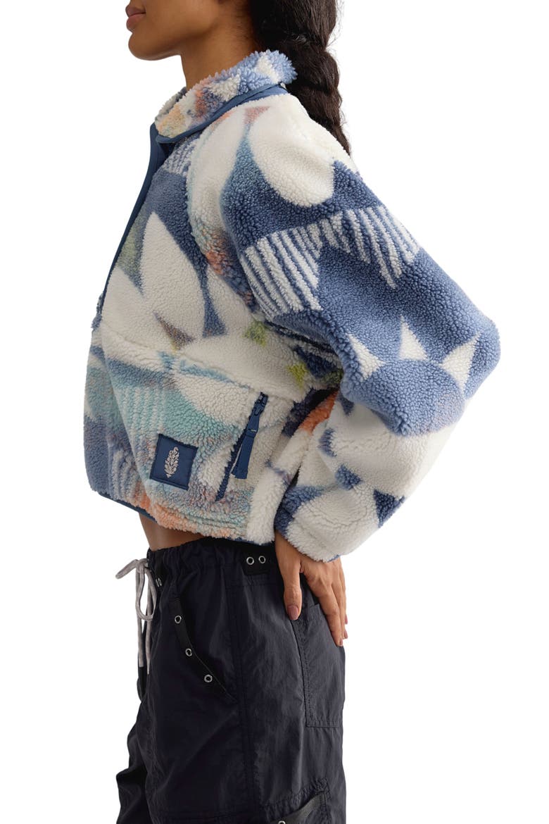 FP Movement Rocky Ridge Fleece Pullover, Alternate, color, SUNBURST DENIM BLUE