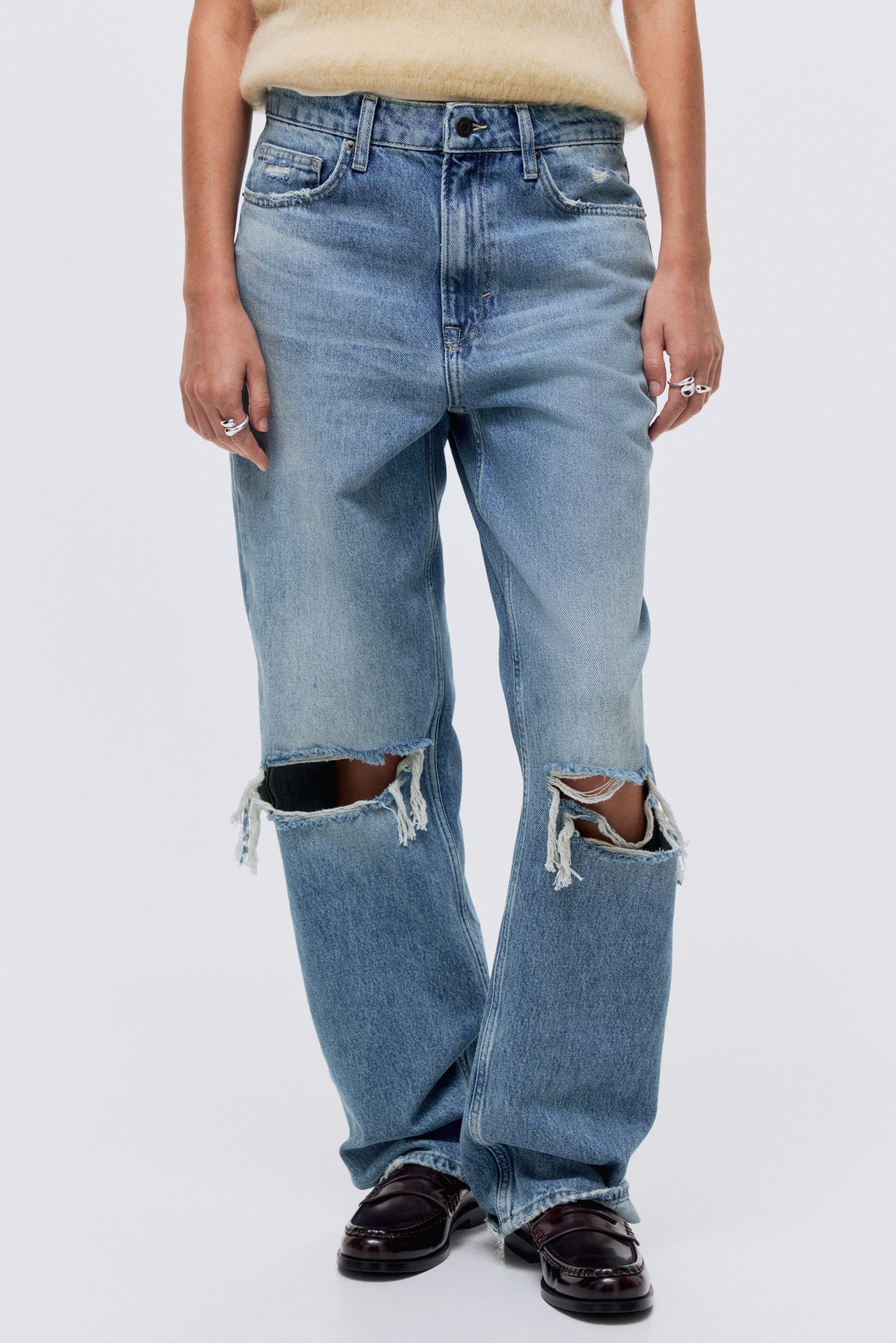 Straight high jeans - image 4