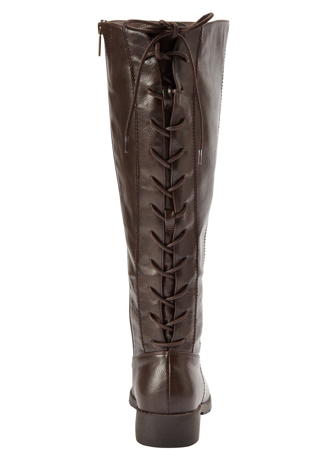 Comfortview The Charleston Wide Calf Boot, Alternate, color, Black
