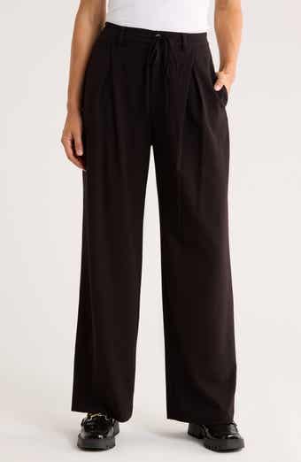 Ellen Tracy Pleated Front Wide Leg Pants
