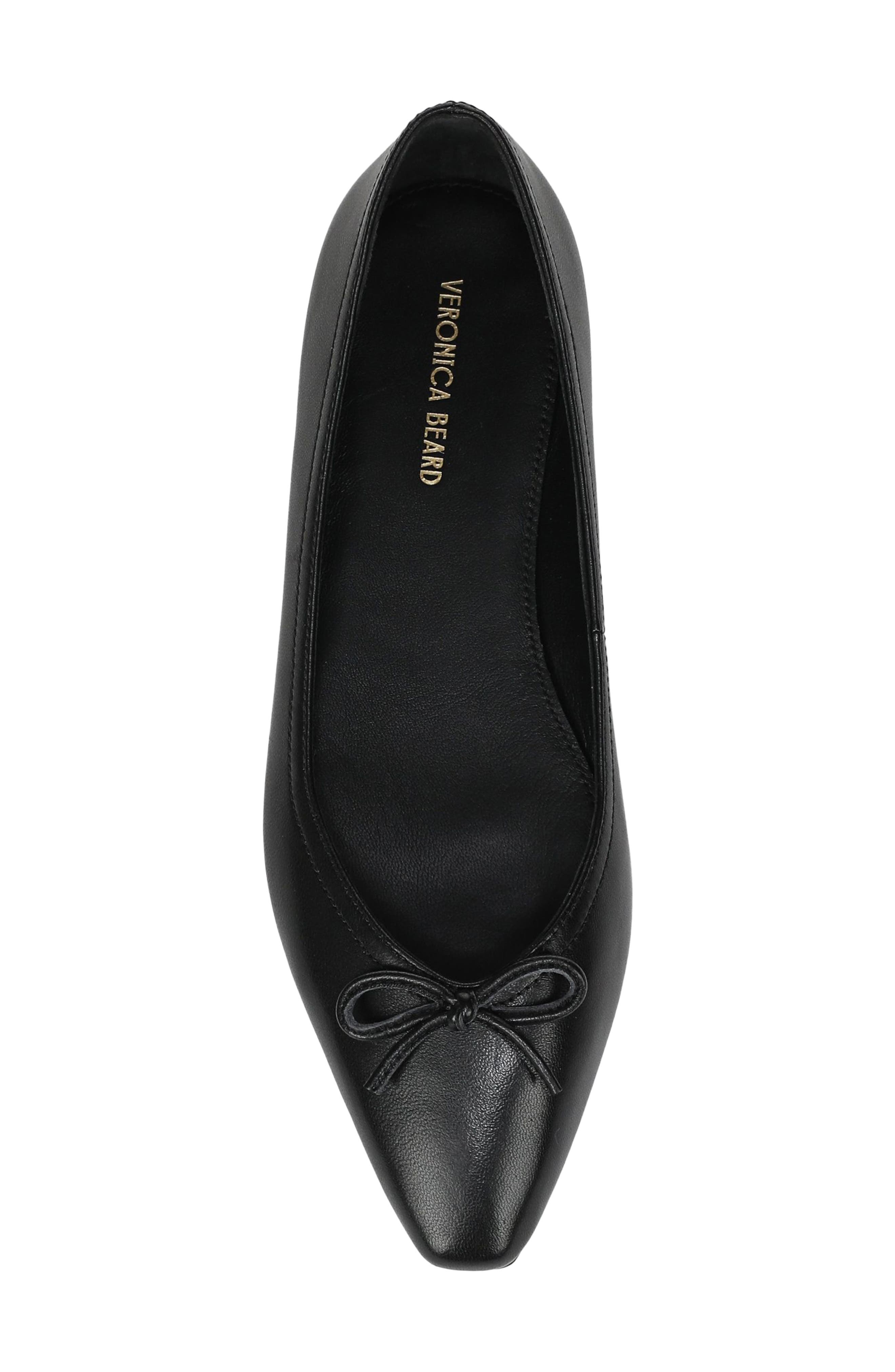 Cailey Ballet Flat, Alternate, color, BLACK LEATHER