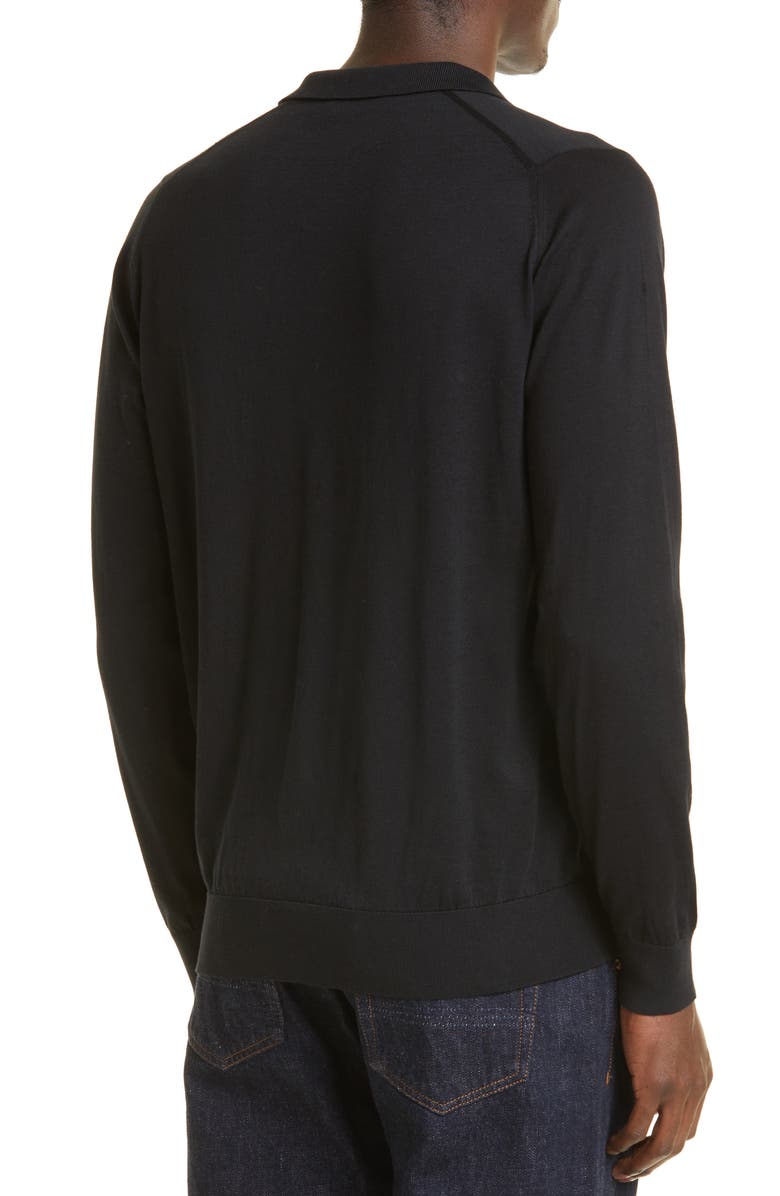 John Smedley Puck Cotton Polo Sweater, Alternate, color, 