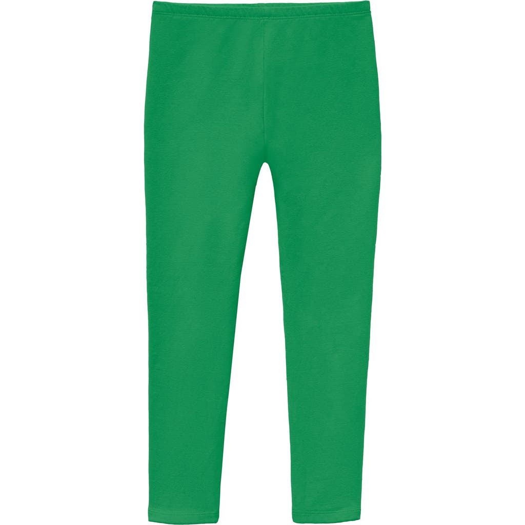 City Threads Kids' Girls Soft Fleece Stretch Leggings In Green