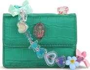 Kurt Geiger London Micro Tutti Fruiti Croc Embossed Leather Crossbody Bag