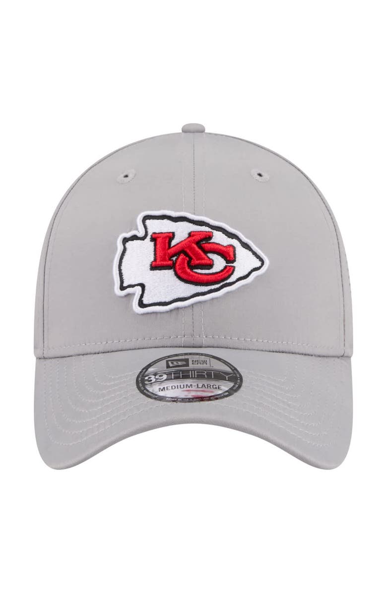 New Era Men's New Era Gray Kansas City Chiefs Perforated 39THIRTY Flex Hat, Alternate, color, Gray