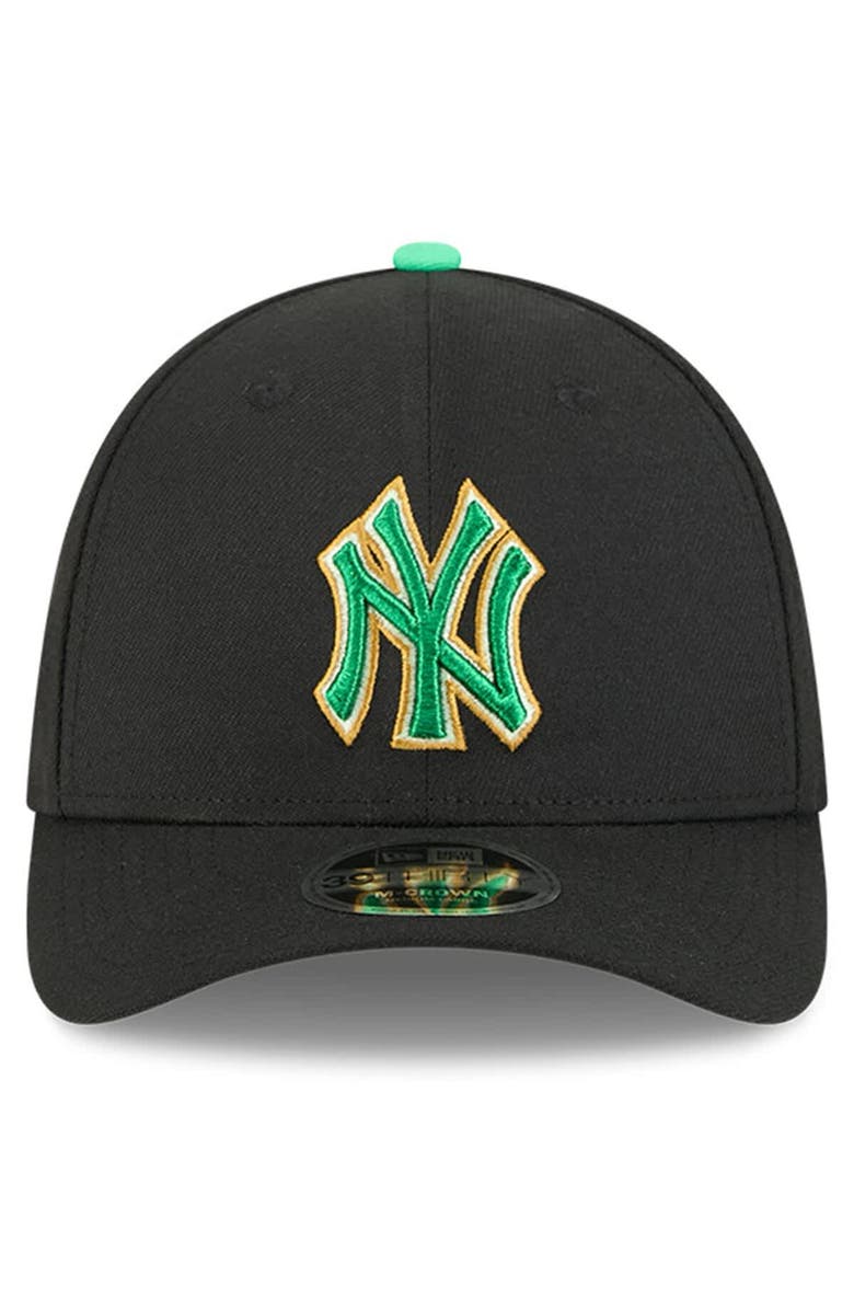 New Era Men's New Era Black New York Yankees 2026 St. Patrick's Day 39THIRTY Flex Hat, Alternate, color,