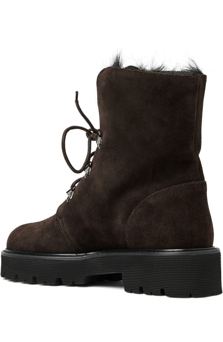 Eva Faux Shearling Cuff Weatherproof Hiker Boot