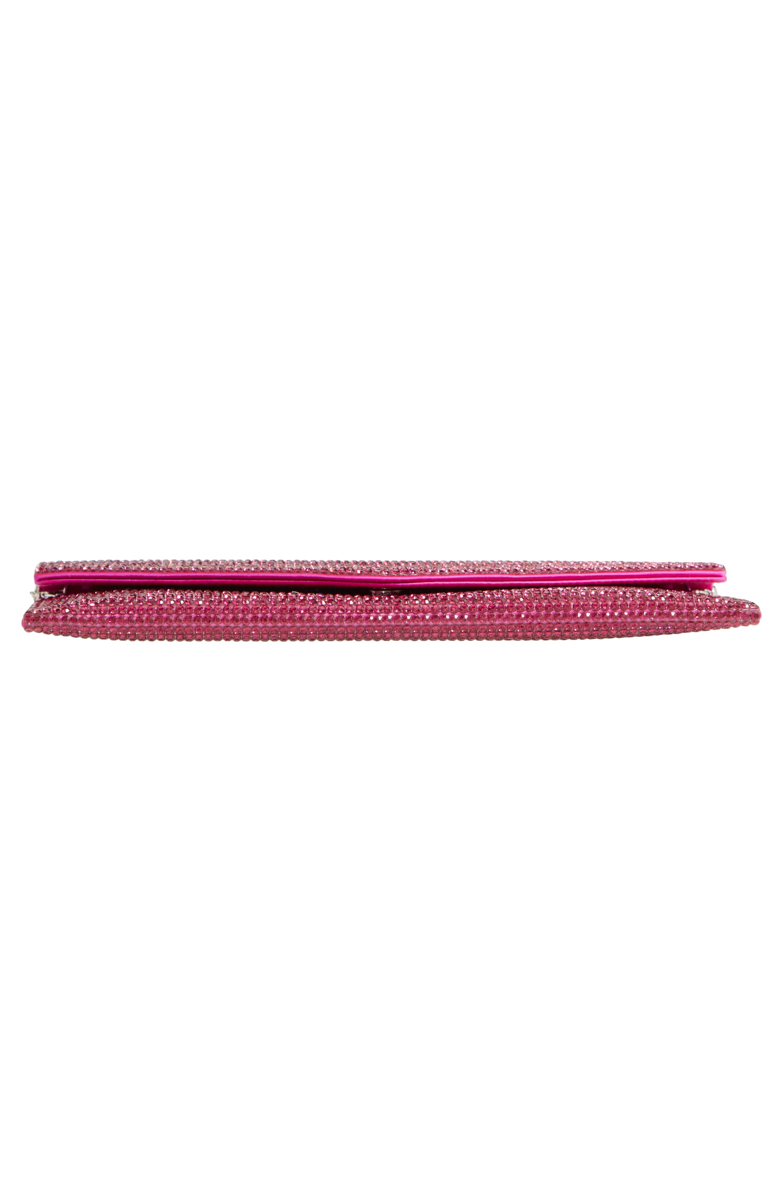 Beaded Envelope Clutch, Alternate, color, FUSCHIA