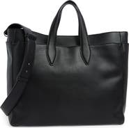 BCBG Layered Faux Leather Tote