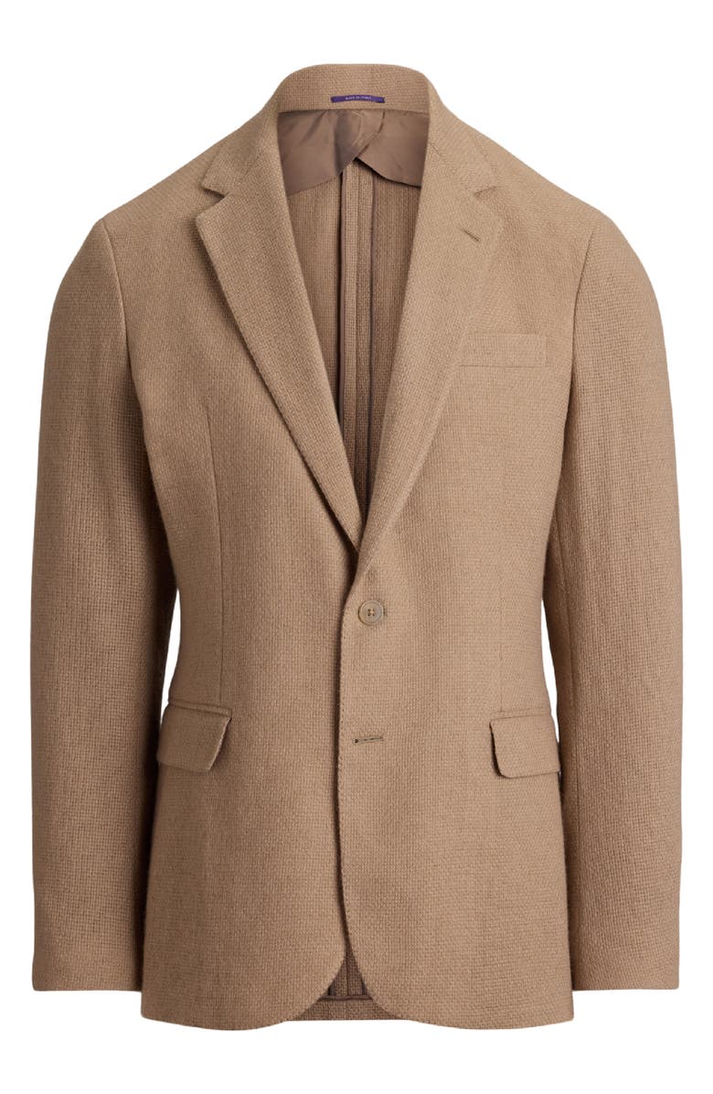 Ralph Lauren Purple Label Hadley Hand Tailored Cashmere Sport Coat, Alternate, color, Taupe Multi