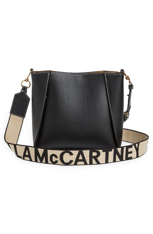 Stella Mccartney Perforated Logo Mini Faux Leather Crossbody Bag