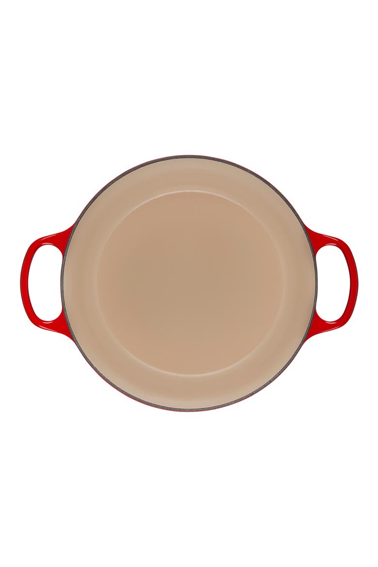Signature 7.25-Quart Round Enamel Cast Iron Dutch Oven, Alternate, color, FLAME