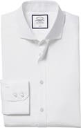 Charles Tyrwhitt Non-Iron Twill Extreme Cutaway Slim Fit Single Cuff