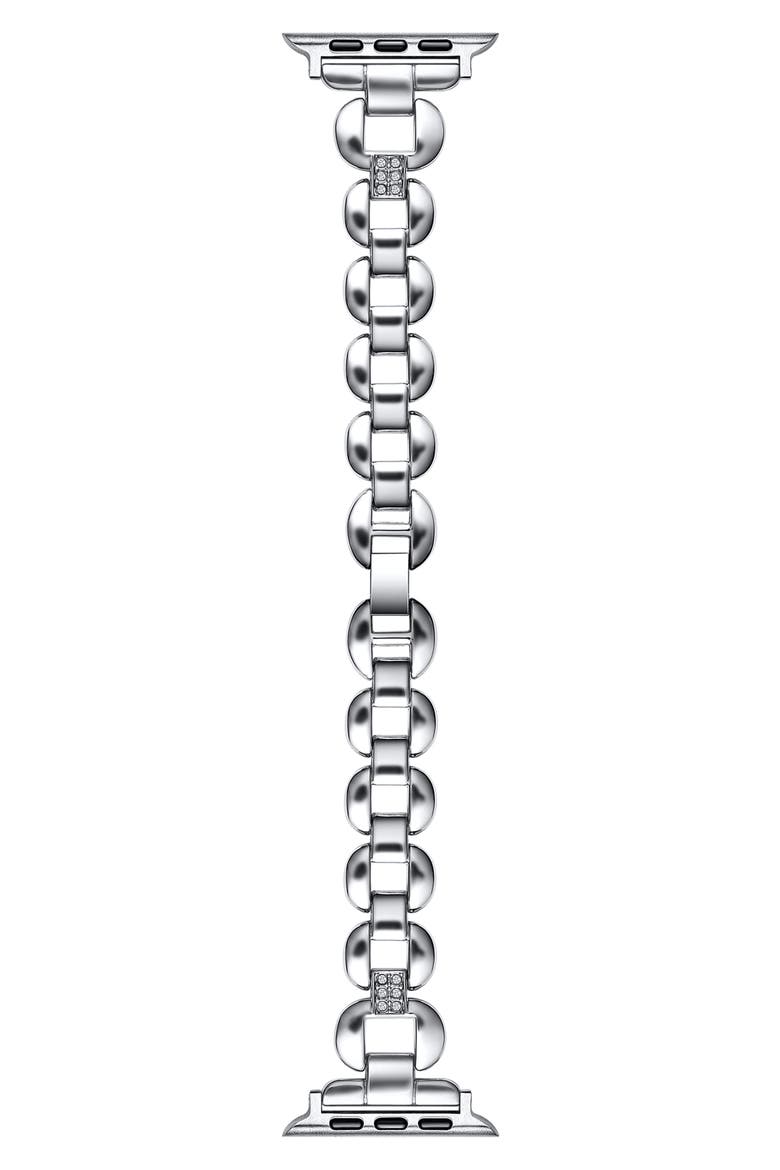 Joy Stainless Steel Apple Watch® Watchband, Main, color, SILVER